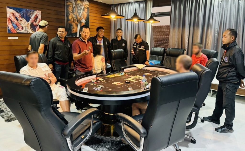 Five poker enthusiasts from Russia arrested in Phuket