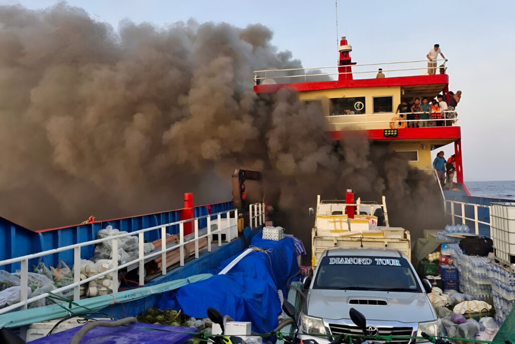 All passengers rescued from ferry burning off Tau Island